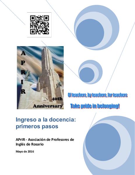 APRIR Publications APRIR: Ingreso a la docencia: Primeros Pasos