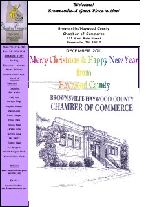 2011 DECEMBER NEWSLETTER