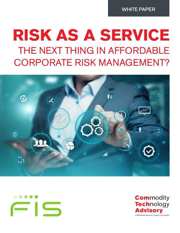 White Papers Risk as a Service – The Next Thing in Affordable C