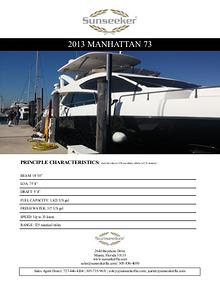 2013 Sunseeker Manhattan 73 For Sale