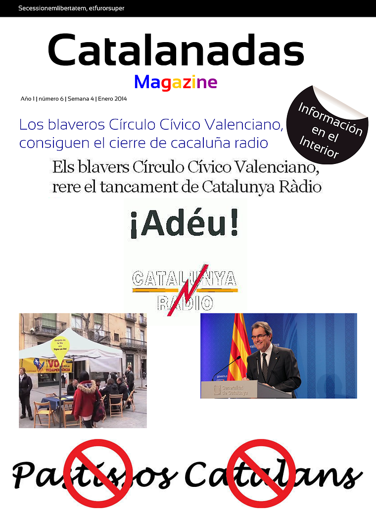 Catalanadas Magazine Nº 6 Semana 4 Enero 2014