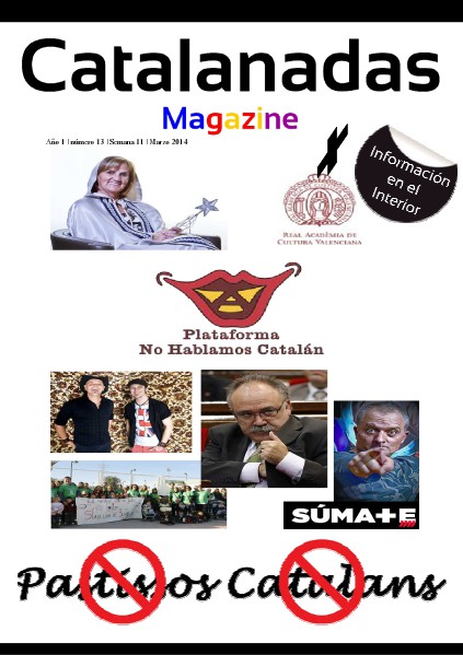 Catalanadas Magazine Nº 13 Semana 11 Marzo 2014