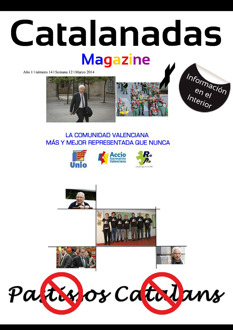 Catalanadas Magazine Nº 14 Semana 12 Marzo 2014