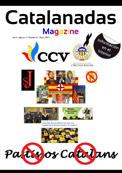 Catalanadas Magazine Nº 15 Semana 13 Marzo 2014