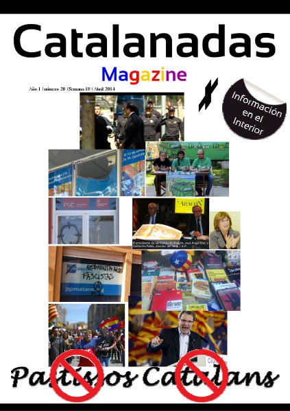 Catalanadas Magazine Nº 20 Semana 18 Abril 2014