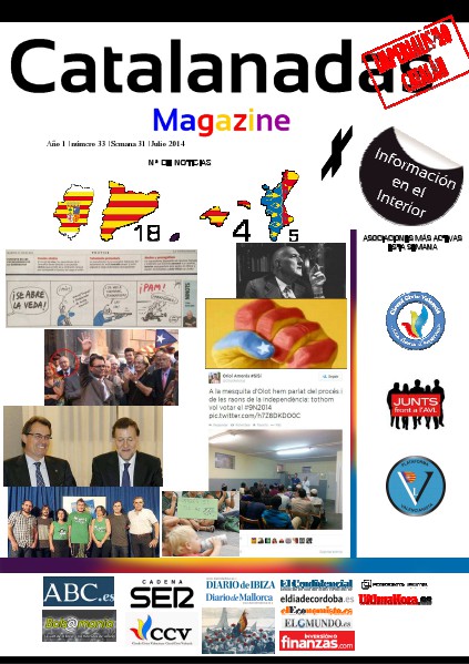 Catalanadas Magazine Nº 33 Semana 31 Julio 2014