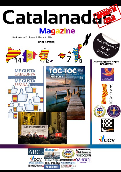 Catalanadas Magazine Nº 53 Semana 51 Diciembre 2014