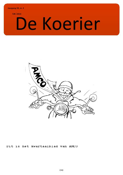 De Koerier nummer 2 2014