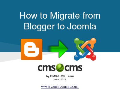 How to Migrate Blogger to Joomla