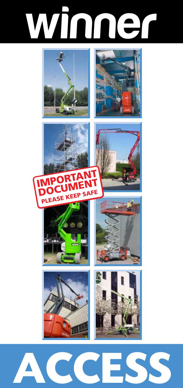 Winner Access Guide 2017 a full range of working at height access equipment