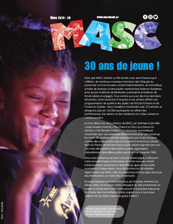 MASC Newsletter Winter 2019-20 Infolettre - Hiver 2019