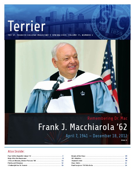 Terrier Volume 77, Number 1 - Spring 2013