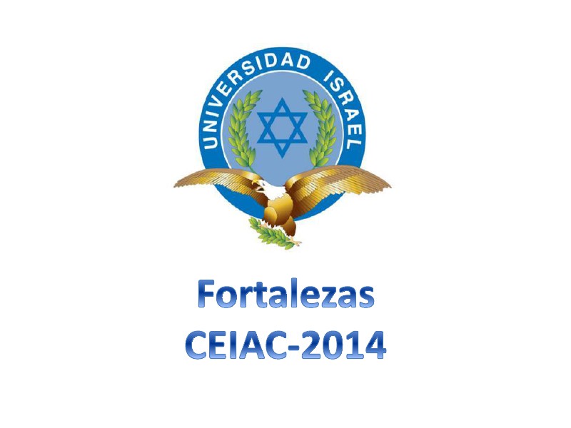 UISRAEL - Fortalezas Abril, 2014