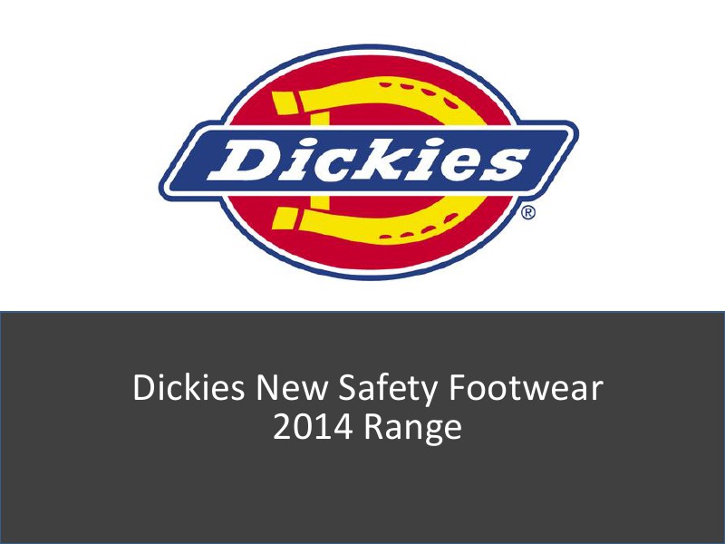 Dickies New Safety Footwear vol 1