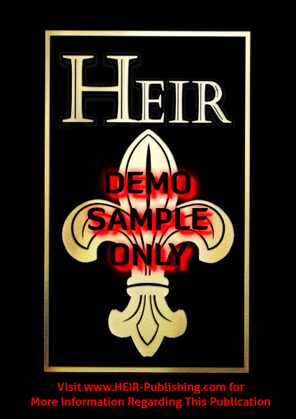 SAMPLE - HEIR-Publishing.com April 2014