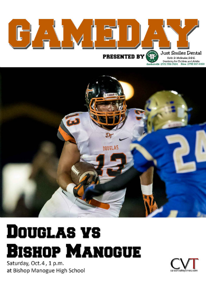 Douglas High Gameday Douglas vs. Bishop Manogue, Oct. 4