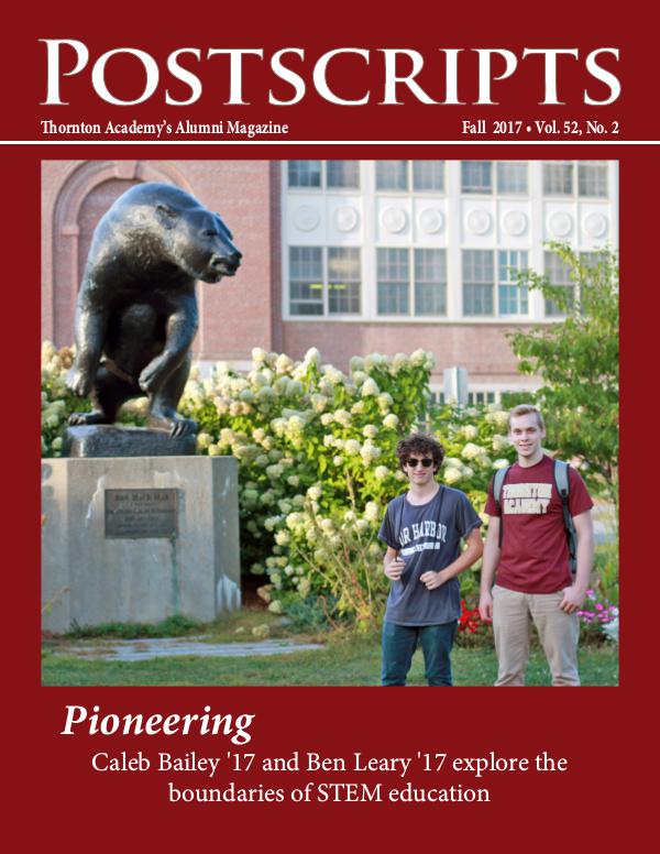 Thornton Academy Postscripts Alumni Magazine Fall 2017