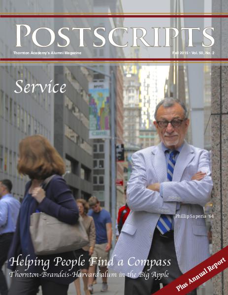 Thornton Academy Postscripts Alumni Magazine Fall 2015