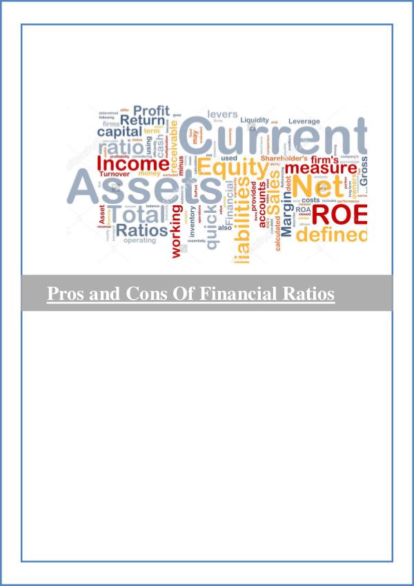 Disadvantages & Advantages of Ratio Analysis 1