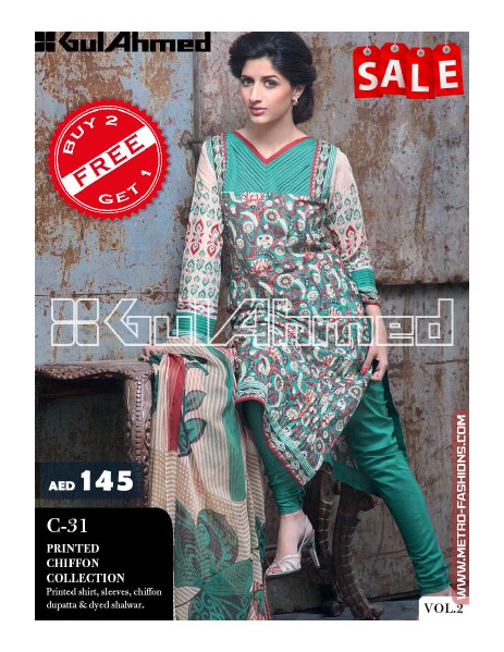 Metro Fashions Gul Ahmed Sale 1