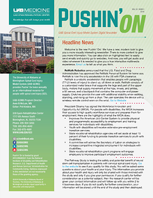 Pushin' On: UAB Spinal Cord Injury Model System Digital Newsletter