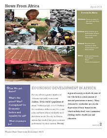 ECONOMIC DEVELOPMENT IN AFRICA