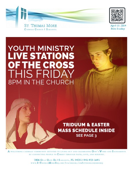 St. Thomas More Catholic Church Weekly Bulletin 2014-04-13 Palm Sunday