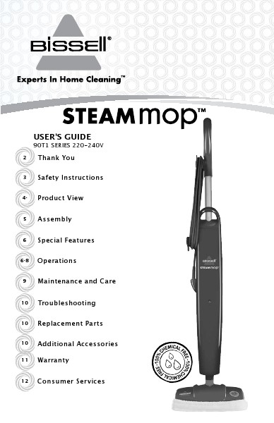 Bissell Steam Mop Vol 1