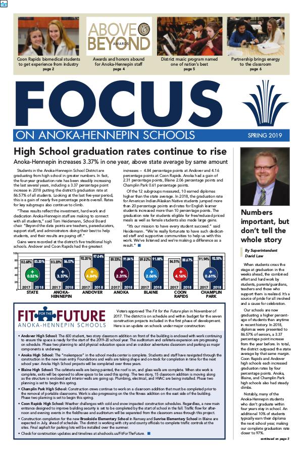 Newsletters 2018-19 Focus newsletter, [4] Spring