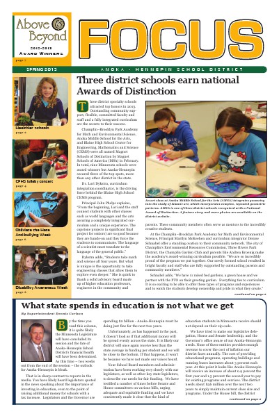 2013-14 Focus newsletter, [3] spring