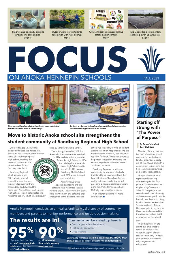 Anoka-Hennepin fall Focus