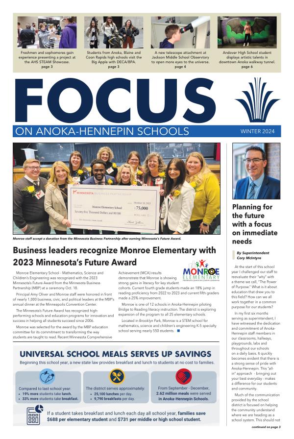 Anoka-Hennepin winter Focus