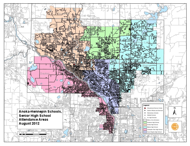 Maps High school boundaries/walking paths