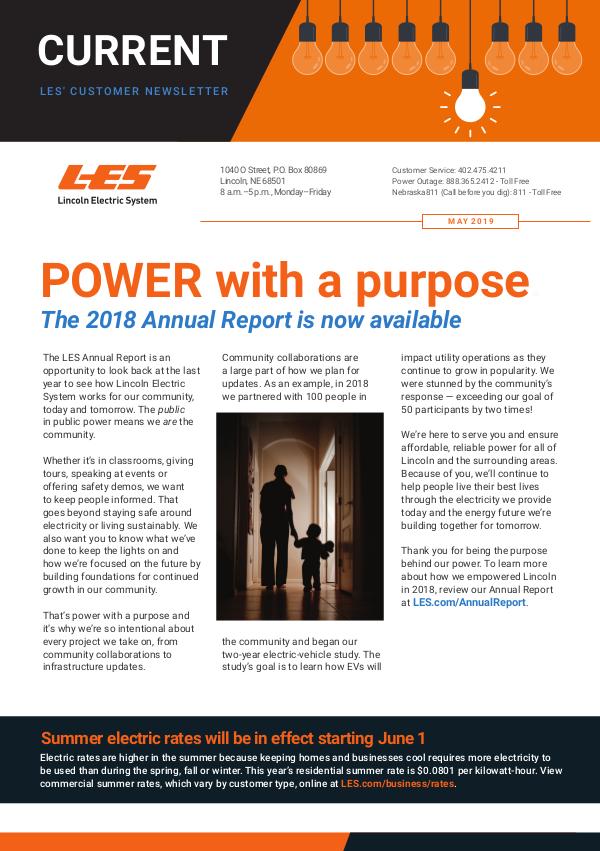 Current  | LES Customer Newsletter Current - May 2019