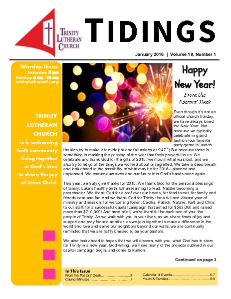 Tidings Jan 2016