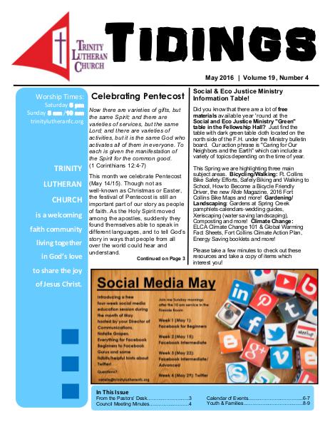 Tidings May 2016