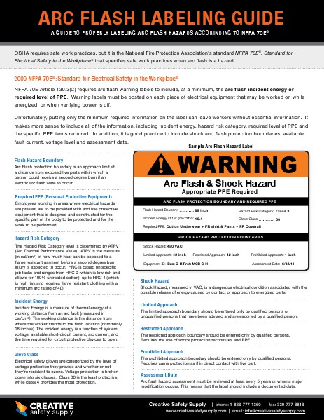 Arc Flash Guide April 2014