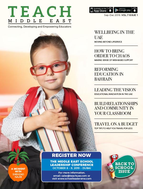 Teach Middle East Magazine Sep-Dec 2019 Issue 1 Volume 7