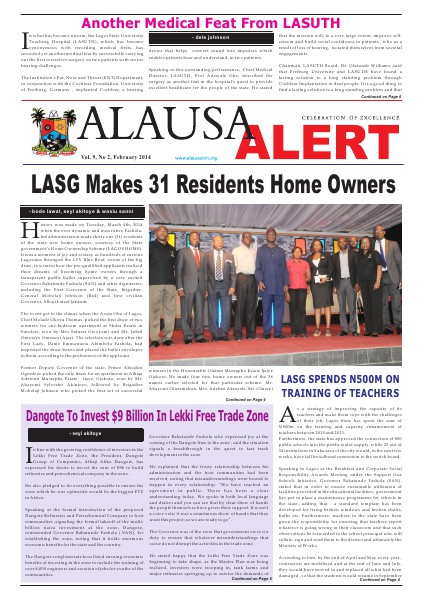 Alausa Alert February 2014