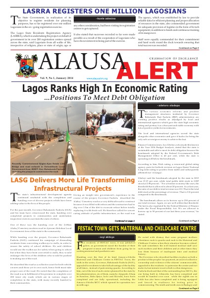 Alausa Alert January 2014