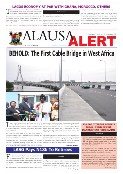 Alausa Alert May 2013