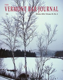 Vermont Bar Journal, Vol. 40, No. 2