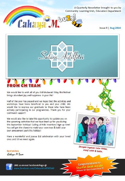 Cahaya M Quarterly Newsletter Issue 9 | August 2014