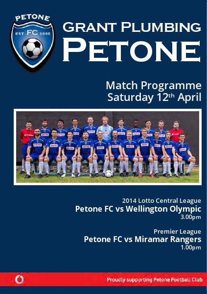 - Central League v Palmerston Nth - 20 April 2014