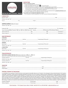 Collins Parts Retailer Application