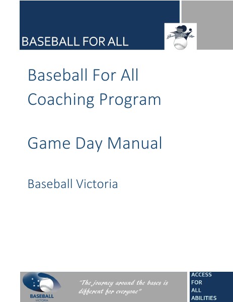 BASEBALL VICTORIA - COACHING ACCREDITATION July 2014