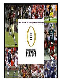 Chris Dixon's 2015 College Football Preview