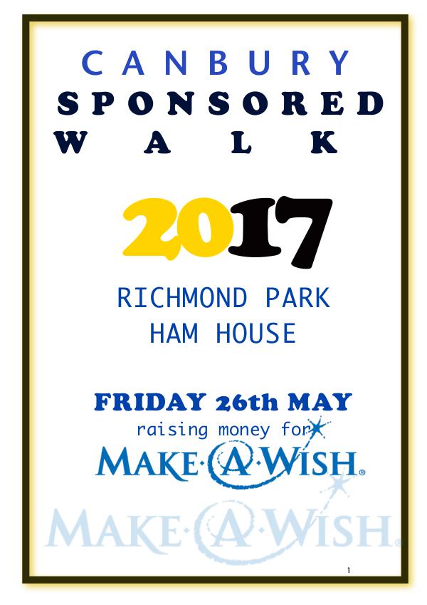 Canbury Sponsored Walk 2017 Sponsored Walk Maps 2017 D Orchard