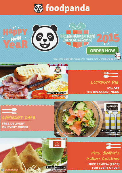 foodpanda monthly e-deal brochure - E-DEALS | JANUARY 2015