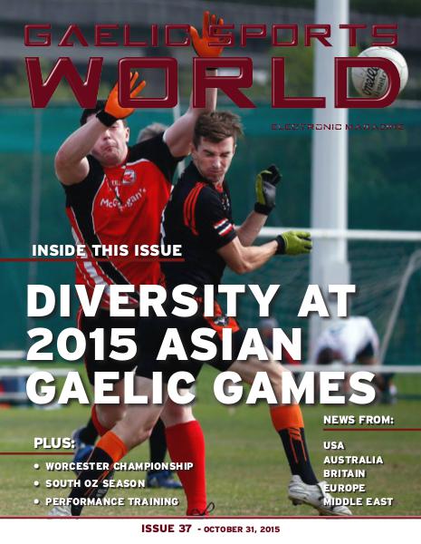 GAELIC SPORTS WORLD Issue 37 – October 31, 2015